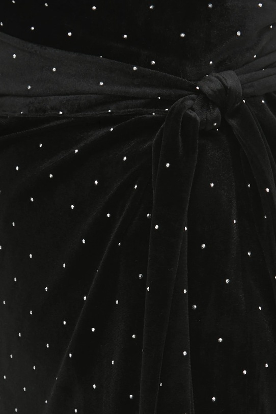 Never Fully Dressed spódnica welurowa Jaspre czarny NFDSK557