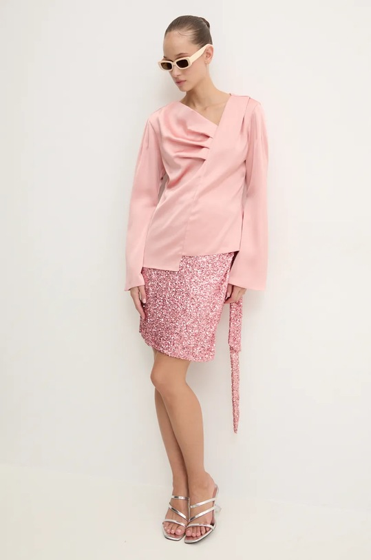 Sukně Never Fully Dressed Jaspre Mini NFDSK548 růžová AW24