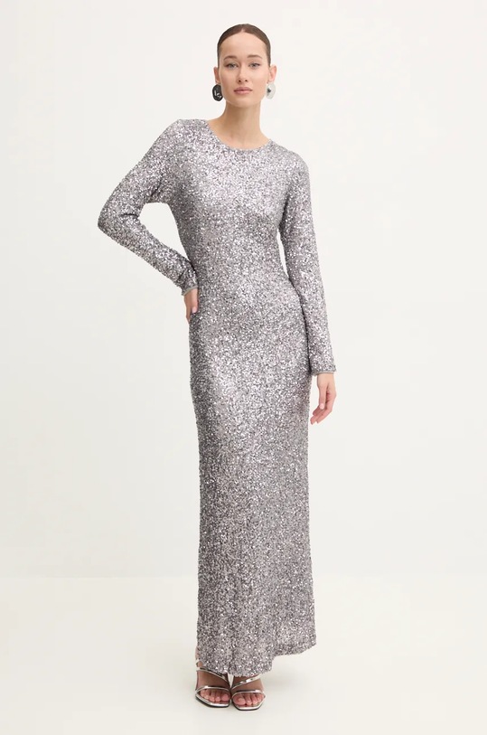 Never Fully Dressed rochie Soho maxi argintiu NFDDR1428