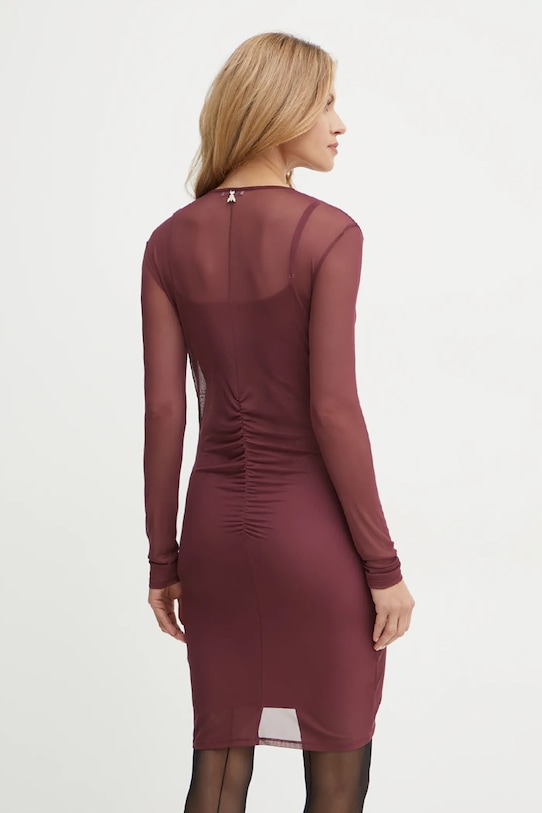 Šaty Patrizia Pepe 8A1404.J149 burgundské AW24