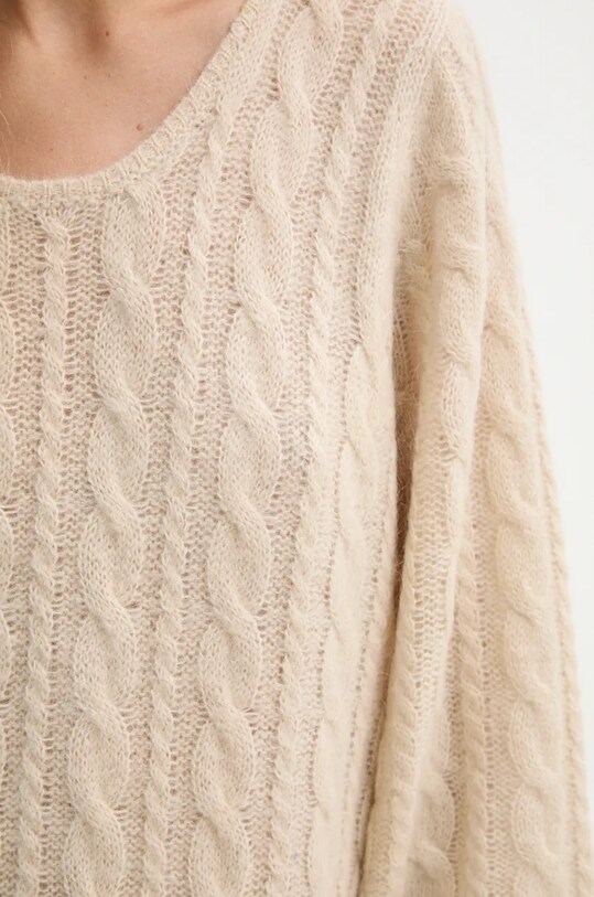 Vlnené šaty By Malene Birger LOVELLA Q72574001 béžová