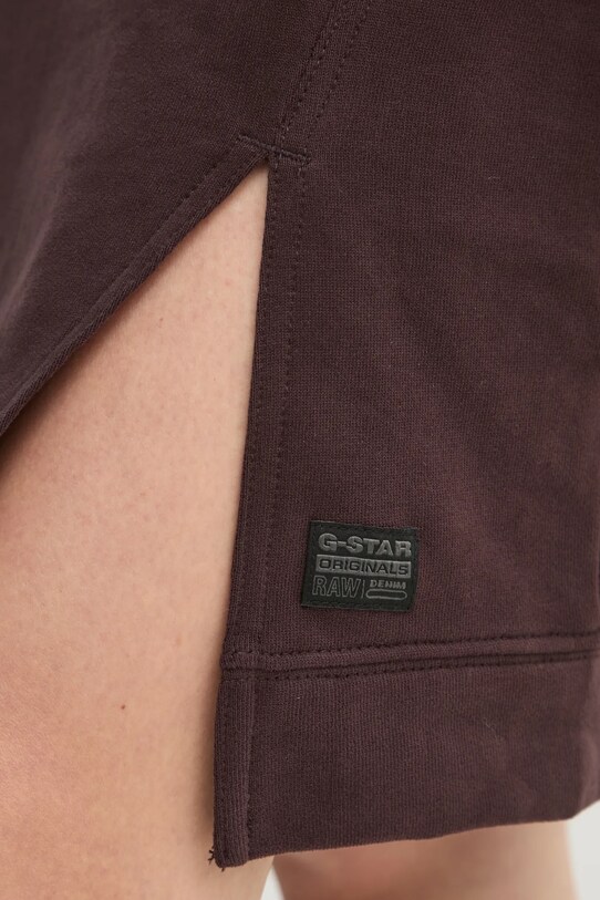 G-Star rochie din bumbac D25038.D589 maro
