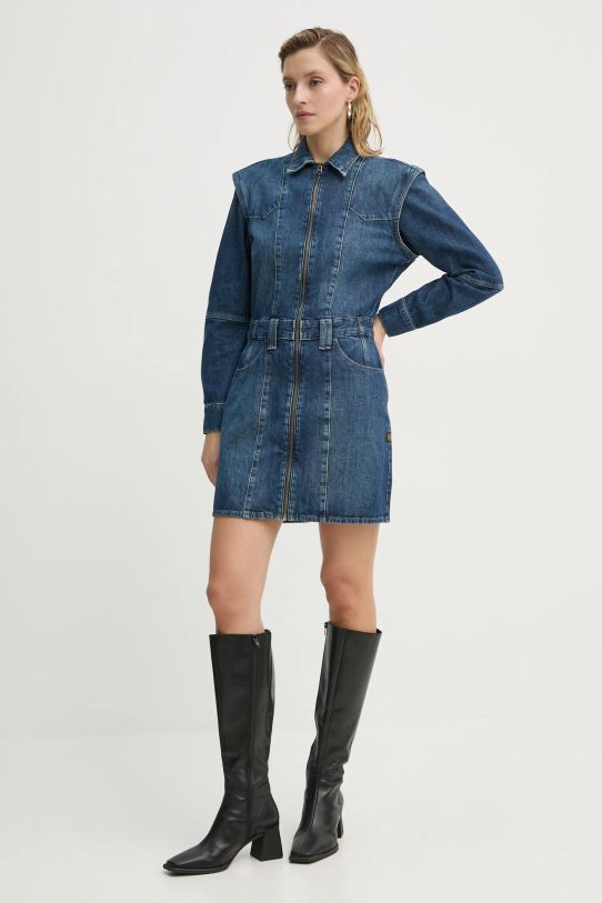 Джинсова сукня G-Star Raw D25362.D301 блакитний AW24