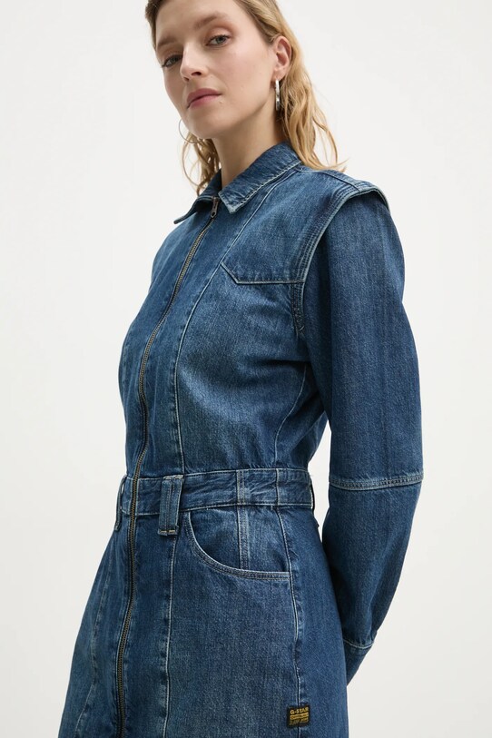 G-Star rochie din denim D25362.D301 albastru