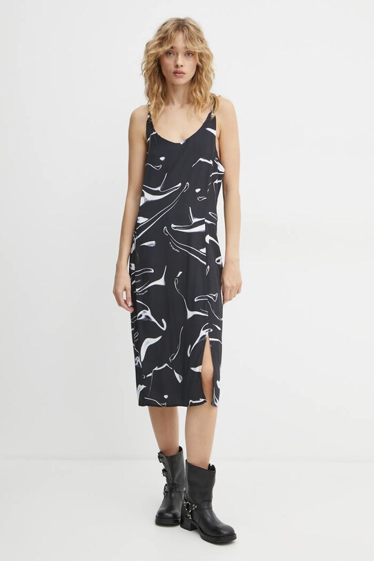 G-Star rochie midi negru D25323.D725