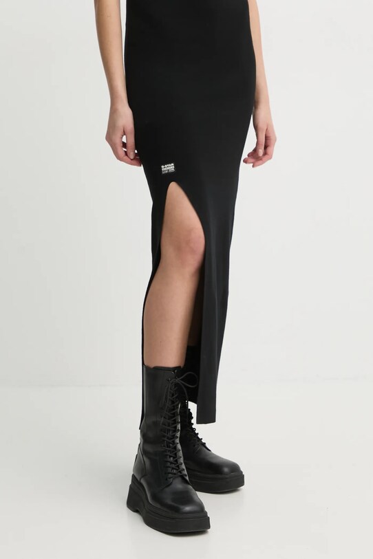 G-Star rochie din bumbac negru D26412.D487