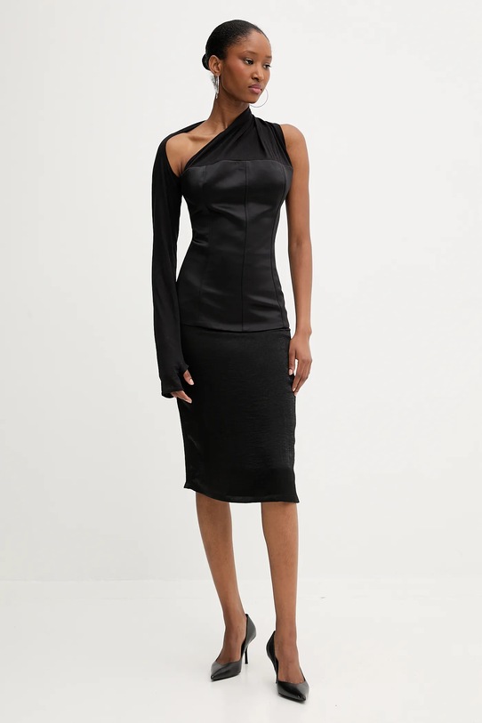 Μάλλινη μπλούζα PRESSIAT PRE119FW24 μαύρο AW25