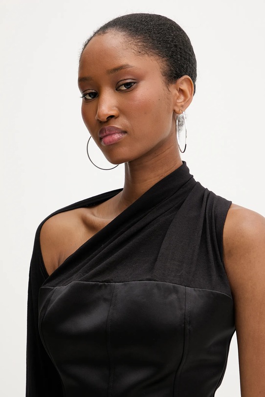 Μάλλινη μπλούζα PRESSIAT μαύρο PRE119FW24