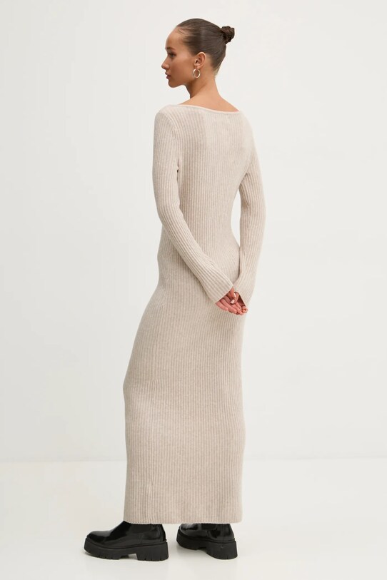 Oblečení Vlněné šaty Abercrombie & Fitch KI159.5063.180 béžová