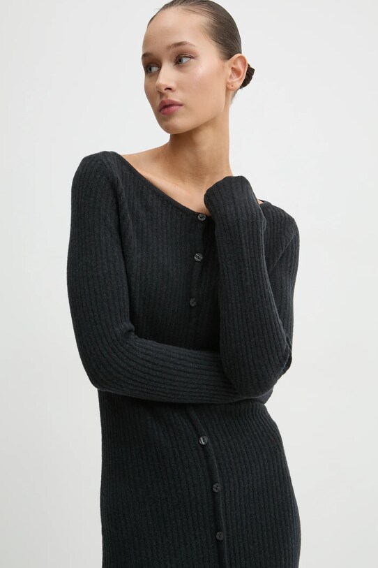 Abercrombie & Fitch sukienka wełniana KI159.5063.900 czarny