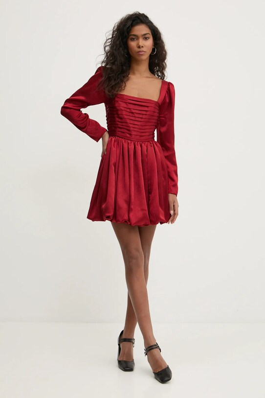 Abercrombie & Fitch sukienka KI159.5085.501 czerwony AW24