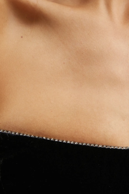 Платье из велюра Bardot NADENE 59528DB1