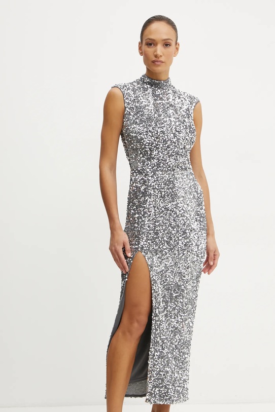 Bardot rochie KELSO argintiu 59670DB