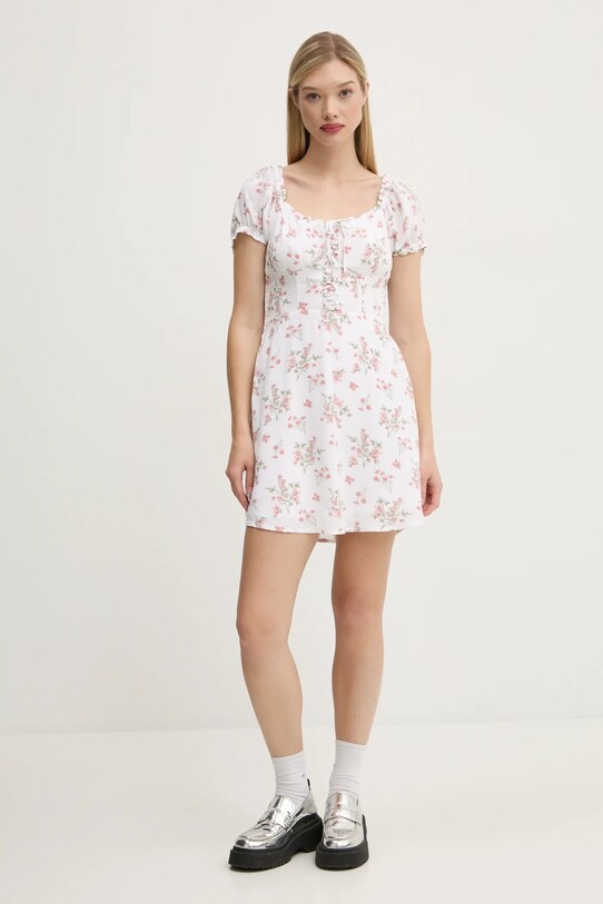 Šaty Hollister Co. KI359.2121.108 biela AW24