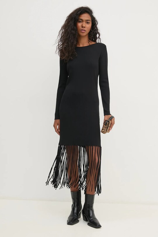 Pedro del Hierro sukienka 6198624 czarny AW24