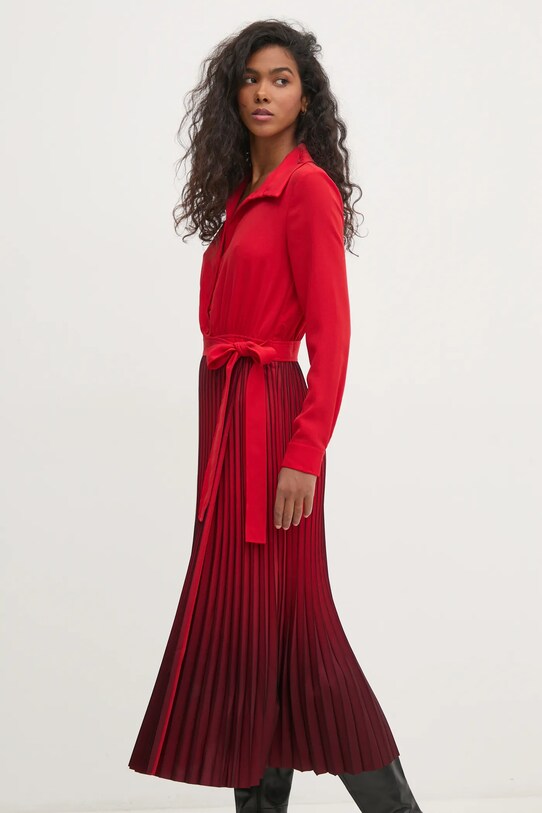 Pedro del Hierro rochie cu guler rosu 3818454