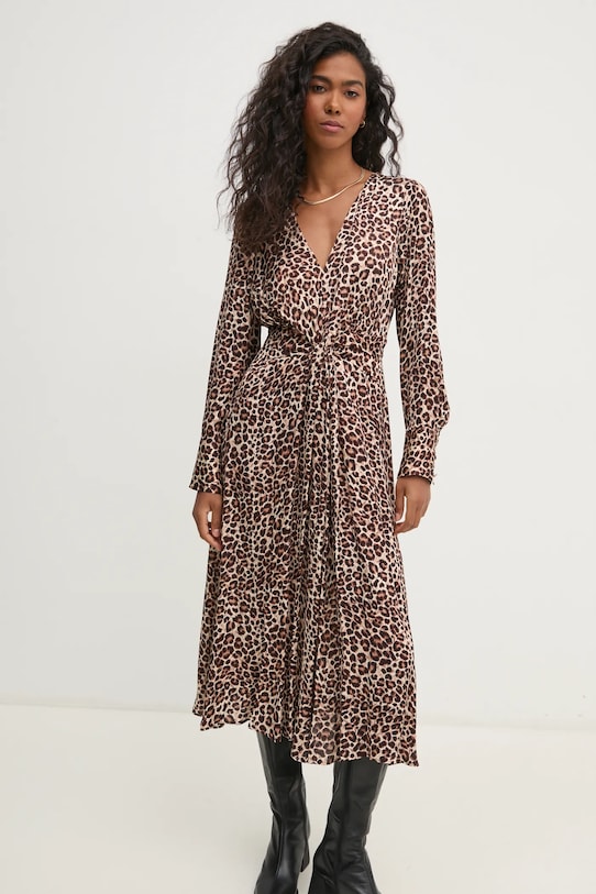 Pedro del Hierro rochie midi bej 3818457