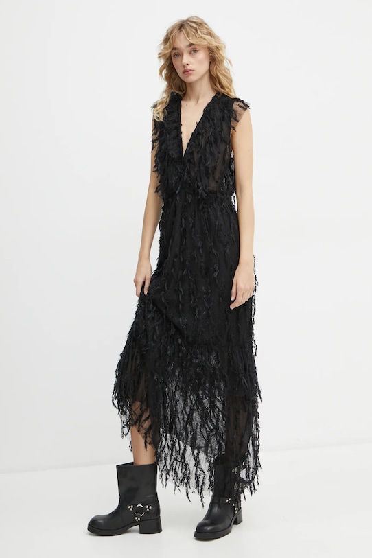 Šaty MUNTHE SALO nášivka černá 244132724440