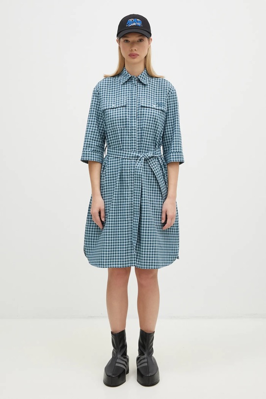 Хлопковое платье Maison Kitsuné Double Pocket NW01620WC5015