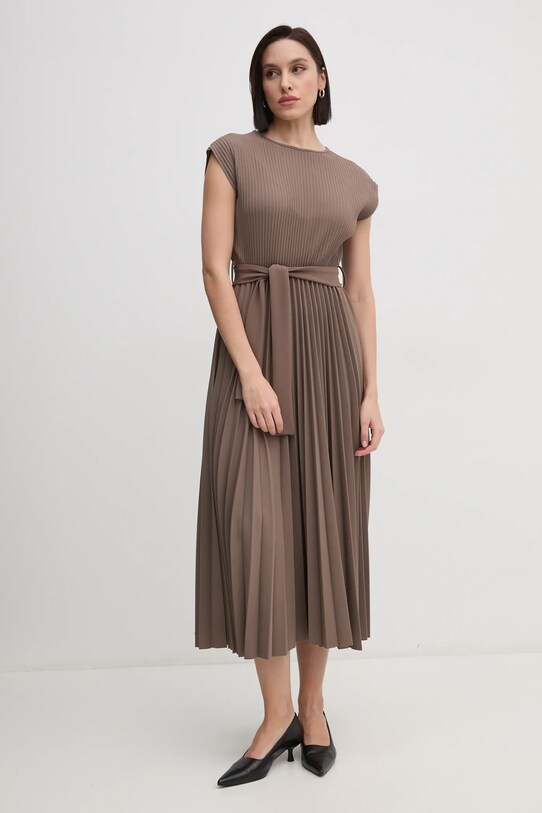 Sandro Ferrone rochie S58YBEFLAKE maro AW24