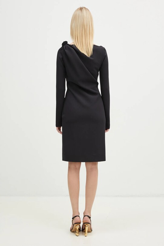 Oblečení Šaty JW Anderson Shoulder Drape V-Neck Dress DR0446.PG1573.999 černá