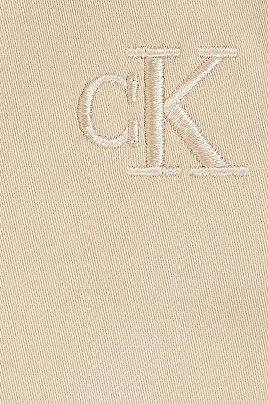 Dziewczynka Calvin Klein Jeans sukienka bawełniana dziecięca IN0IN00250.9BYH beżowy