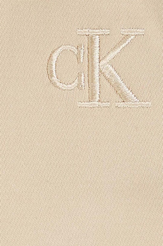Dziewczynka Calvin Klein Jeans sukienka bawełniana dziecięca IN0IN00250.9BYH beżowy