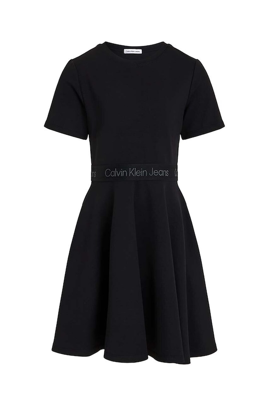 Otroška obleka Calvin Klein Jeans IG0IG02584.9BYH. črna AW24