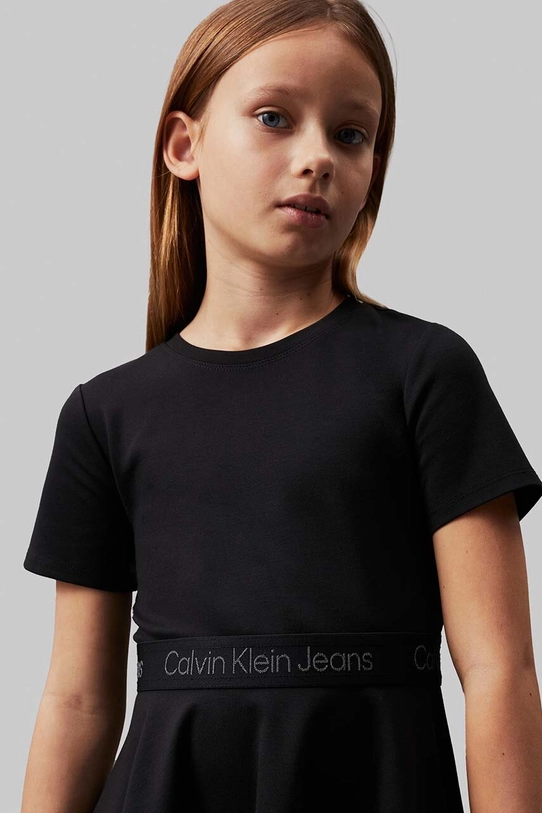 Девочка Детское платье Calvin Klein Jeans IG0IG02584.9BYH. чёрный