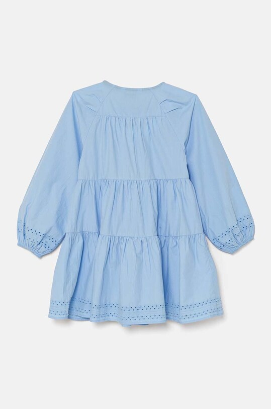 Детска памучна рокля Tommy Hilfiger KG0KG08022.9BYH.128.176 син AW24