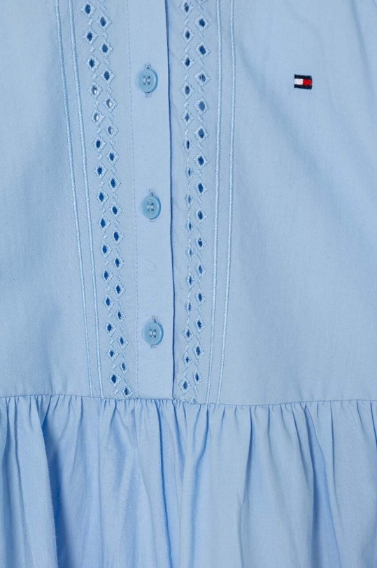Момиче Детска памучна рокля Tommy Hilfiger KG0KG08022.9BYH.128.176 син