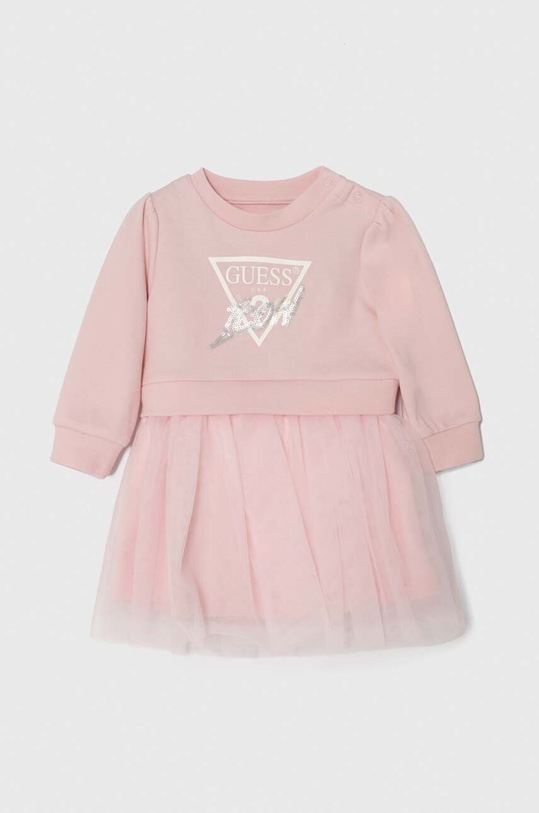 Guess sukienka niemowlęca różowy A4YK03.KB8R0.9BYH
