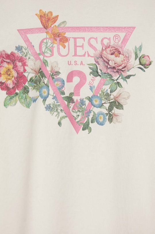 Дівчинка Дитяча бавовняна сукня Guess J3YK13.KA6W4.9BYH бежевий