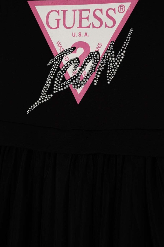 Guess sukienka dziecięca czarny J4YK06.KB8R0.9BYH