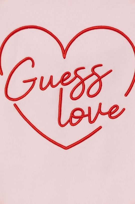 DÍVKA Dětské bavlněné šaty Guess J4YK10.KA6R3.9BYH růžová