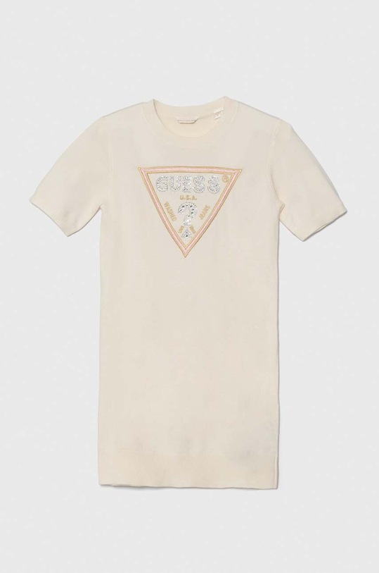 Guess sukienka dziecięca J4YK18.Z2NQ2.9BYH beżowy AW24