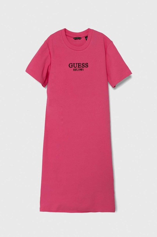 Guess sukienka dziecięca krótki różowy J4YK31.KBZP4.9BYH