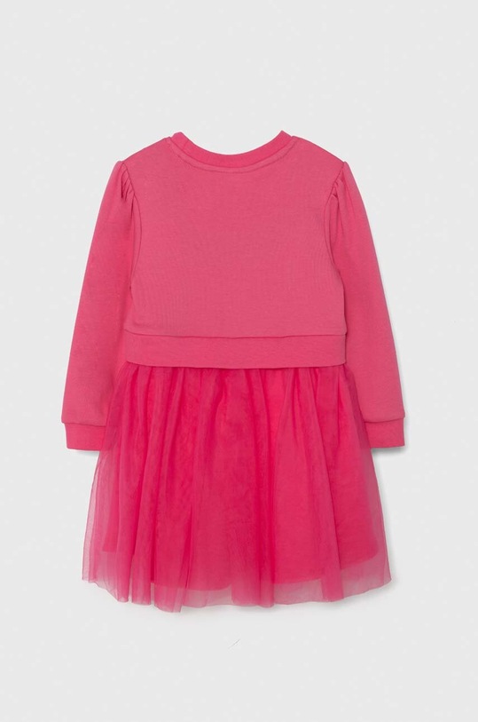 Guess sukienka bawełniana dziecięca K4YK09.KB8R0.9BYH różowy AW24