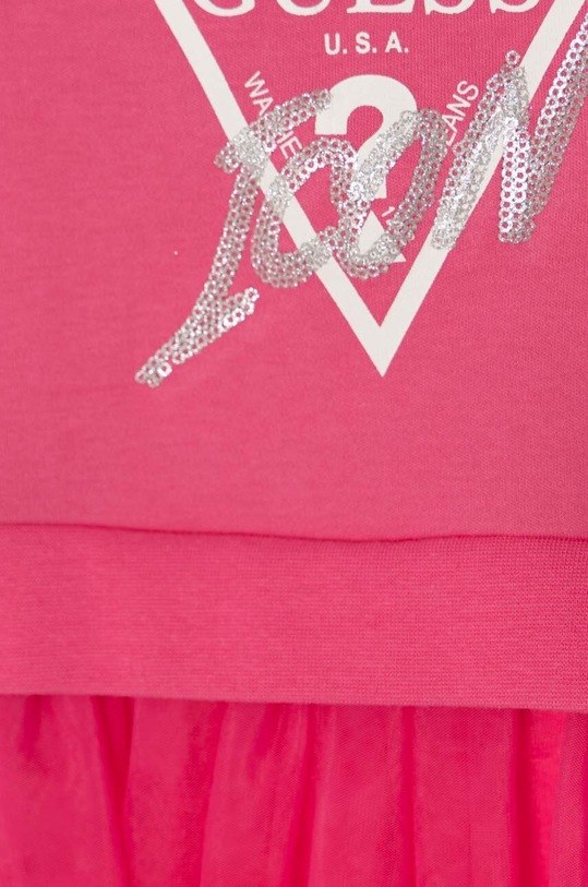 Dziewczynka Guess sukienka bawełniana dziecięca K4YK09.KB8R0.9BYH różowy