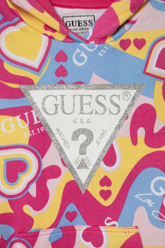 Dziewczynka Guess sukienka bawełniana dziecięca K4YK10.KA6R3.9BYH multicolor