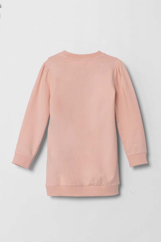Pamučna haljina Guess K4YK16.KA6V4.9BYH roza AW24