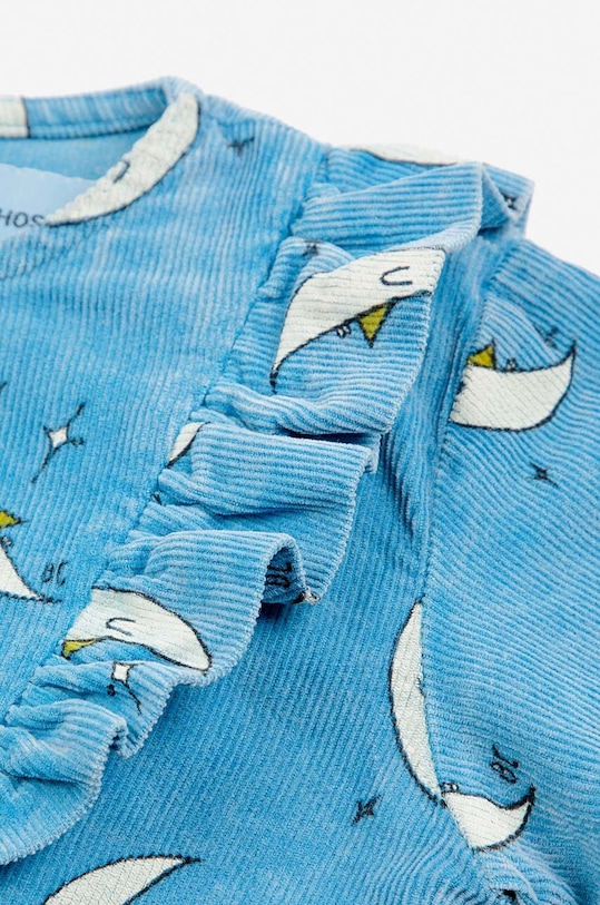 Dětské bavlněné šaty Bobo Choses Beneath The Moon 224AB083 modrá