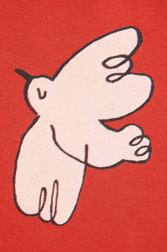 Dívčí šaty Bobo Choses Freedom Bird červená 224AC108