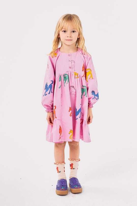 Dětské bavlněné šaty Bobo Choses Wonder Horse 224AC110