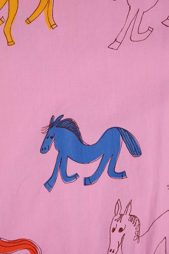 Dětské bavlněné šaty Bobo Choses Wonder Horse růžová 224AC110