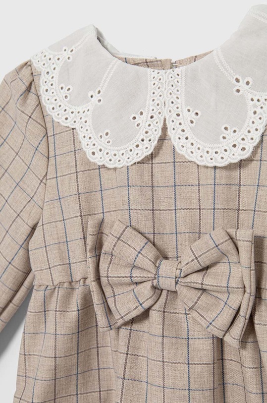 Jamiks sukienka bawełniana dziecięca BELITA beżowy BELITA.Sukienka.JZH155