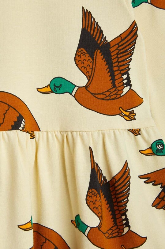DÍVKA Dívčí šaty Mini Rodini Ducks 2275012123 žlutá