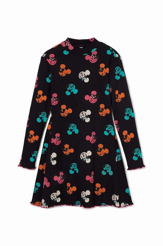 Desigual sukienka dziecięca MICKEY MOUSE 24WGVK12 czarny AW24