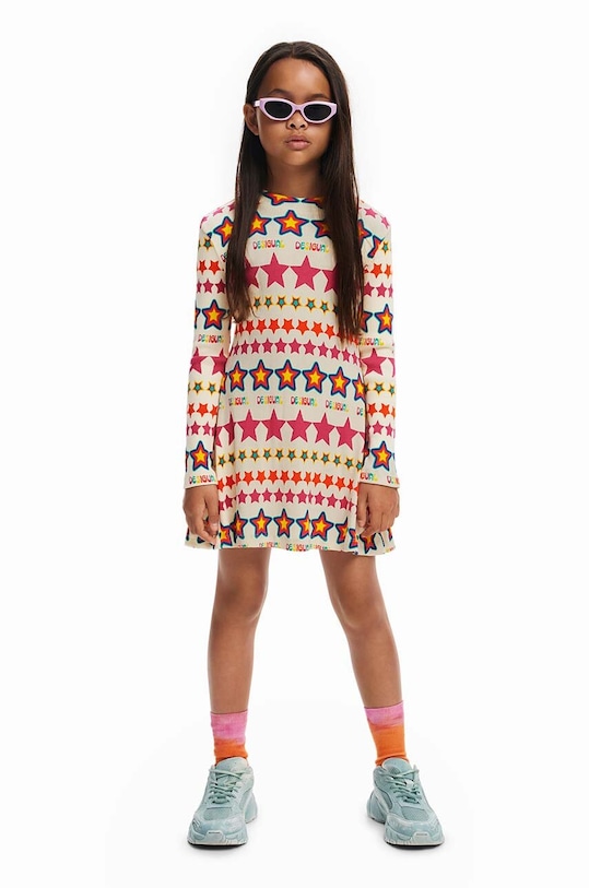 Dívčí šaty Desigual mini růžová 24WGVK04