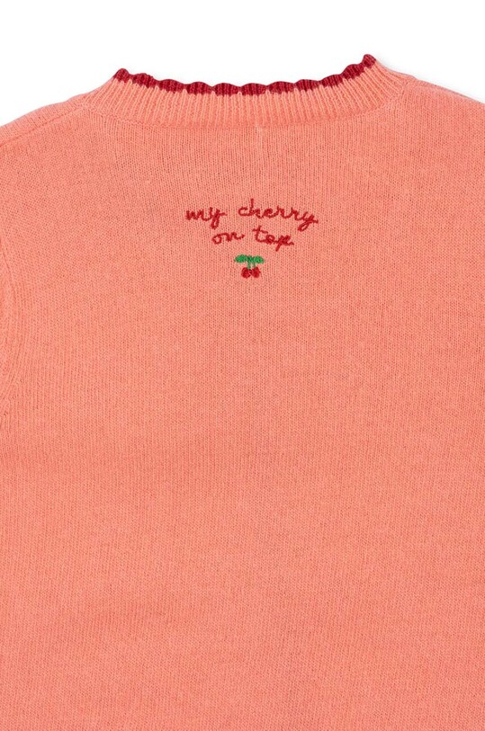 Девочка Детское платье с примесью шерсти Konges Sløjd ALEXA KNIT DRESS KS101390 розовый